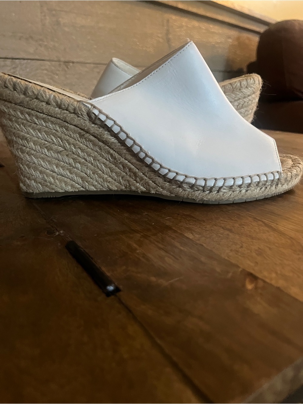 Espadrille Wedge Sandals - White